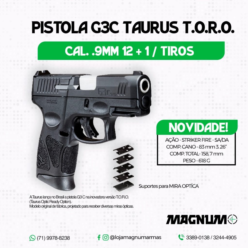 Pistola G3c Toro Cal 9mm Magnum Armas 3882