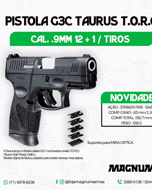 Pistola TH 380 (taurus hanmer) .380acp calibre permitido 